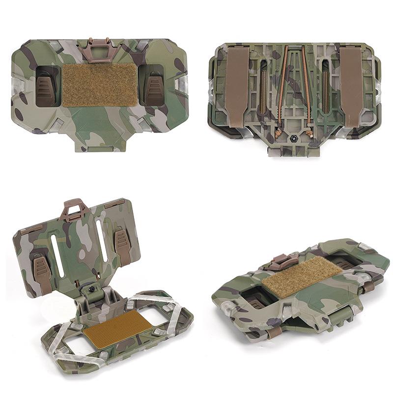 

Molle Монтажна дошка для мобільного телефону Для зручного зберігання Жилет Скриня Тактична складна навігаційна дошка Універсальна 15.5x8.2x17x11cm камуфляжний
