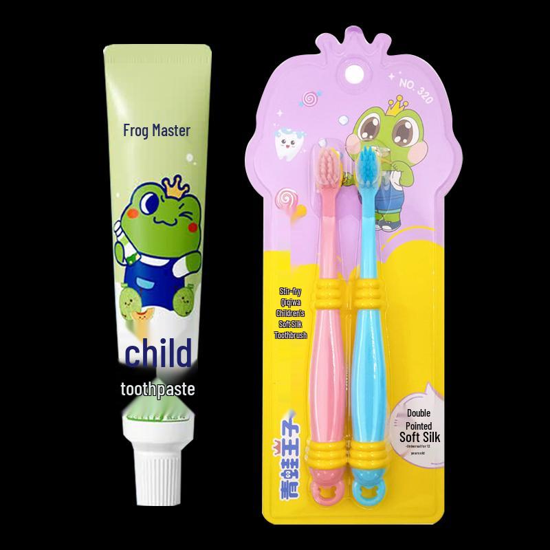 Frog Prince Kids Toothpaste & Toothbrush Set