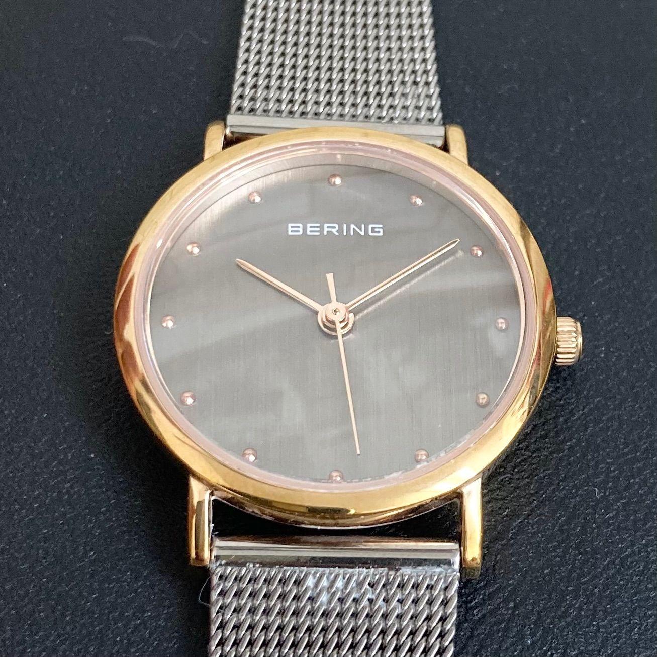 Used [Good Condition] BERING Watch 13426-369 Simple Ladies Brown Analog