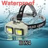Powerful COB Headlamp Torch USB Rechargeable Flashlight Headlight Waterproof Head Light Camping Fishing Mining Light Lamp Torch