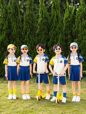 Children's Short-Sleeve Summer School Sports Uniform Set