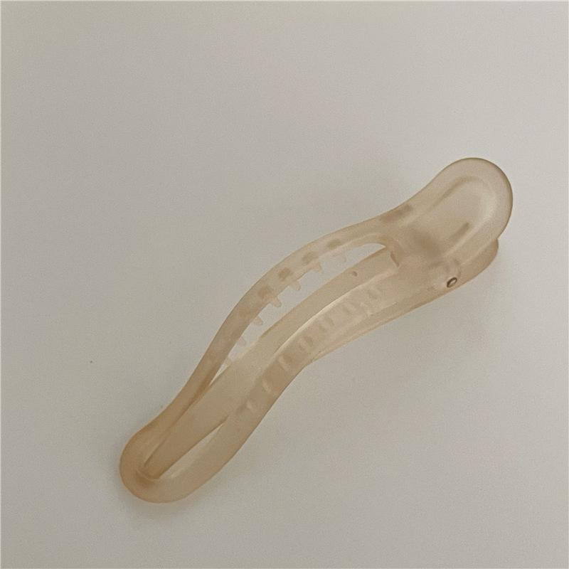 New Vintage Duckbill Hair Clamp Semi Opaque Matte Ins Trendy Summer Accessory