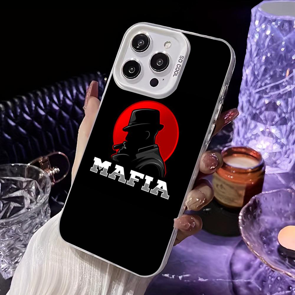 

Italian Mafia Phone Case for iPhone 17 16 15 14 13 12 11 X XR XS Air Pro Max Plus White Colorful Silver Cover iPhone 15 Plus