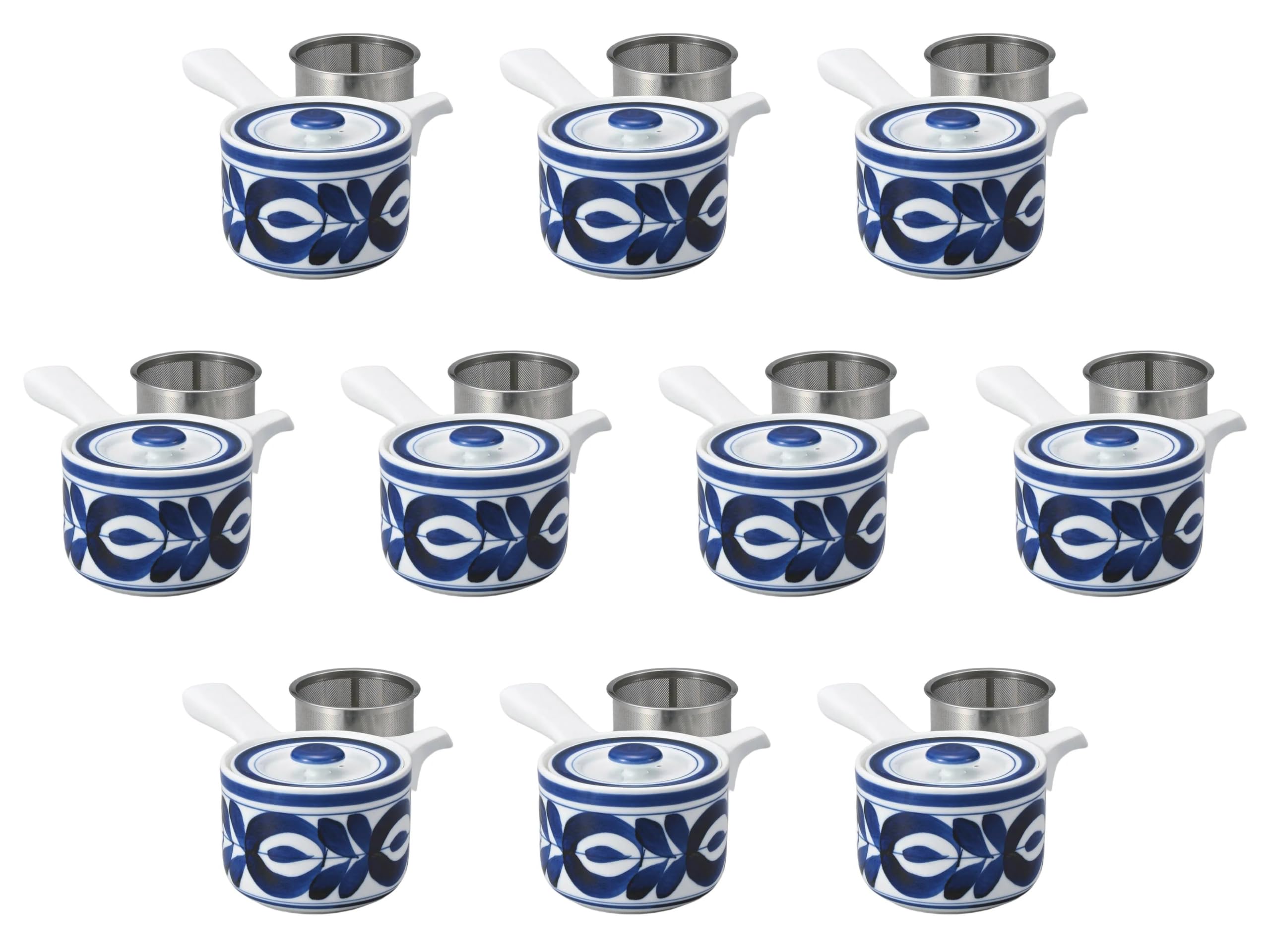

Set of 10 Majolica SS Teapots x Arita Ware Teapots by Setomonohonpo [10 8.5cm (420cc)]