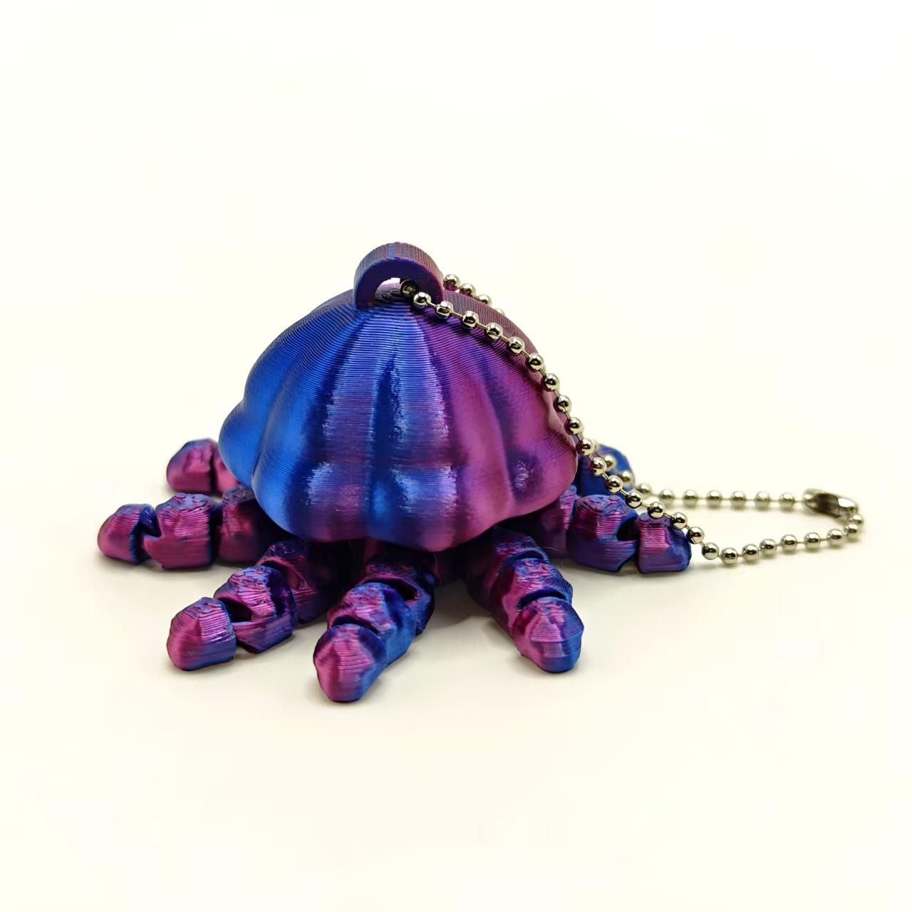 3D Printing Simulation Jellyfish Joint Movable Medusa Ornaments Hanging Decoration Home Decoration Office Animal Toy & Car Charm