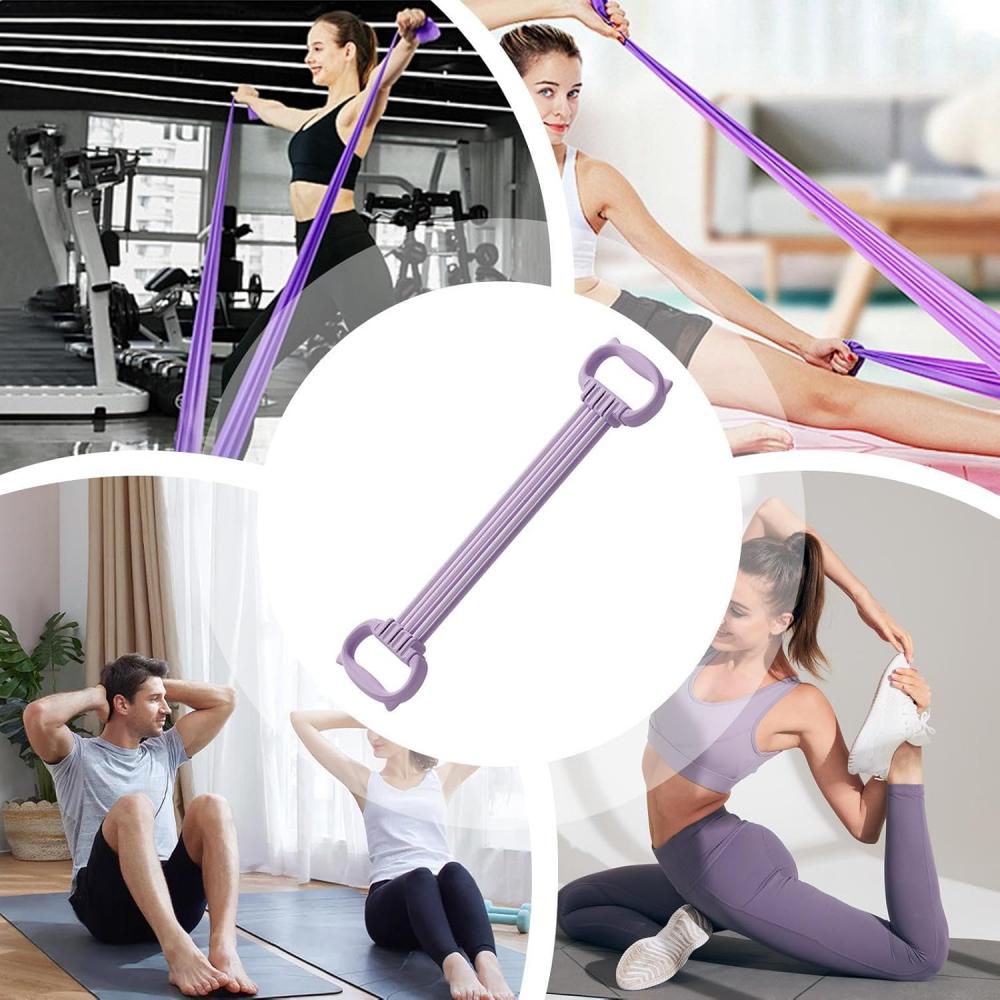 The Resistance Band with Handle and the Sports Band with Detachable Resistance Tube Are Suitable for Exercise, Physical Therapy,