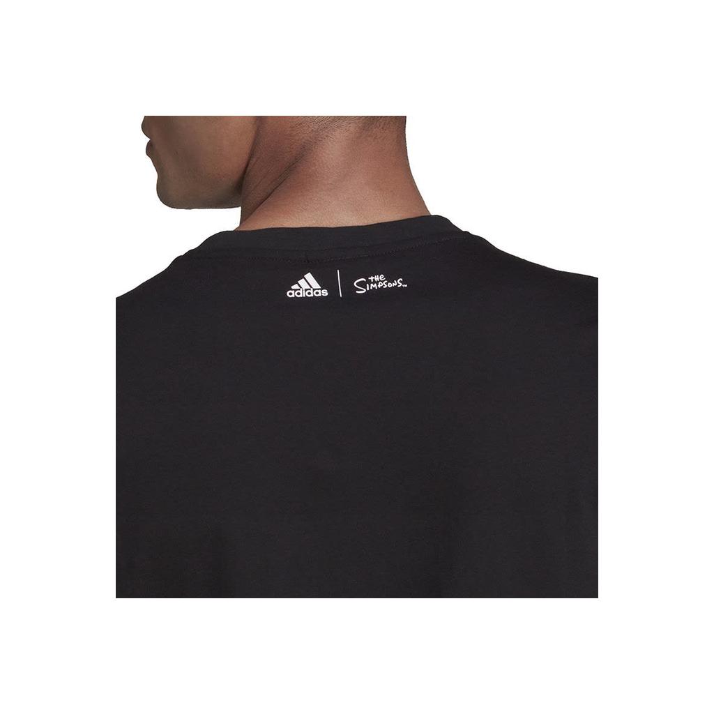 Adidas Cartoon Anime Print Crew Neck Casual Short-Sleeve T-Shirt Men Tops Black GS6314