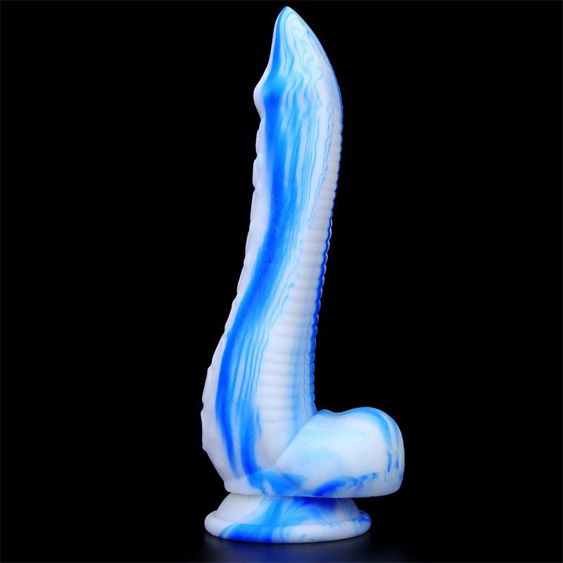 Weiblicher farbiger Silikondildo, Simulation großer Penis, alternative Produkte für Erwachsene