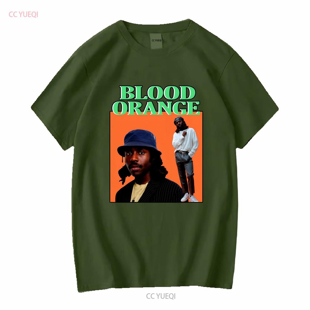 Blood Orange Dev Hynes Klasické tričko Těžká bavlna vintage Prané Unisex Ležérní Všestranné Prodyšné pánské streetwear Mírně
