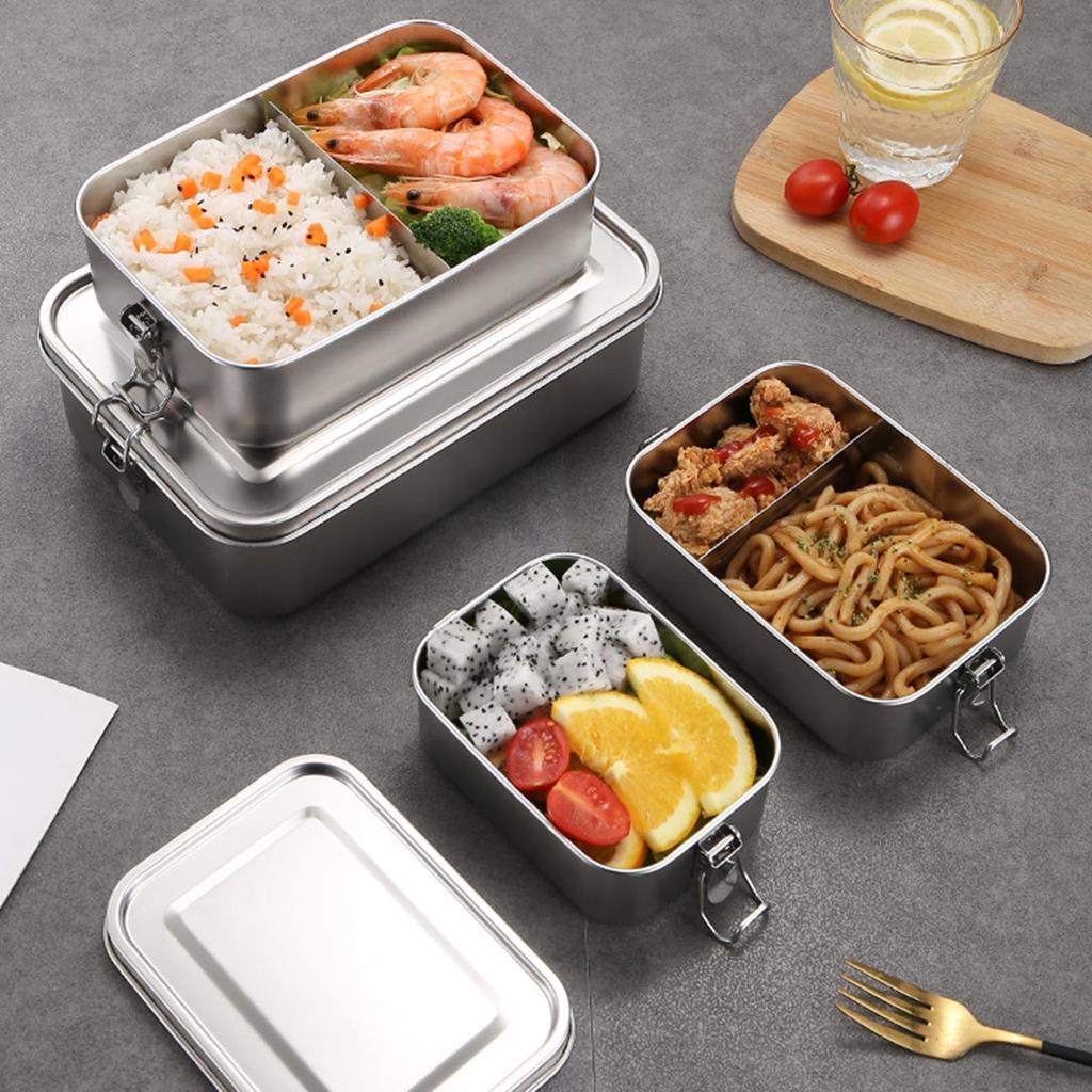 Langlebiger Metall-Lunchbehälter Langlebige Lunchbox mit dicht schließendem Deckel Perfekt für Snacks und kleines Obst für unterwegs