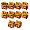 Holiday Goodie Boxes 10 Pcs Halloween Treat Boxes, Cute Small Party Favors Box, Castle Clear Window Gift House Shaped Container for Candy Cookie Snack