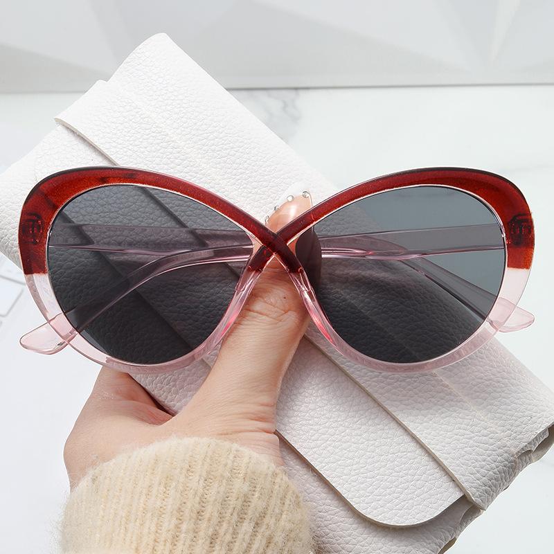 JYL TS Cat Eye Sunglasses Two Tone Style For Men Women B5516A