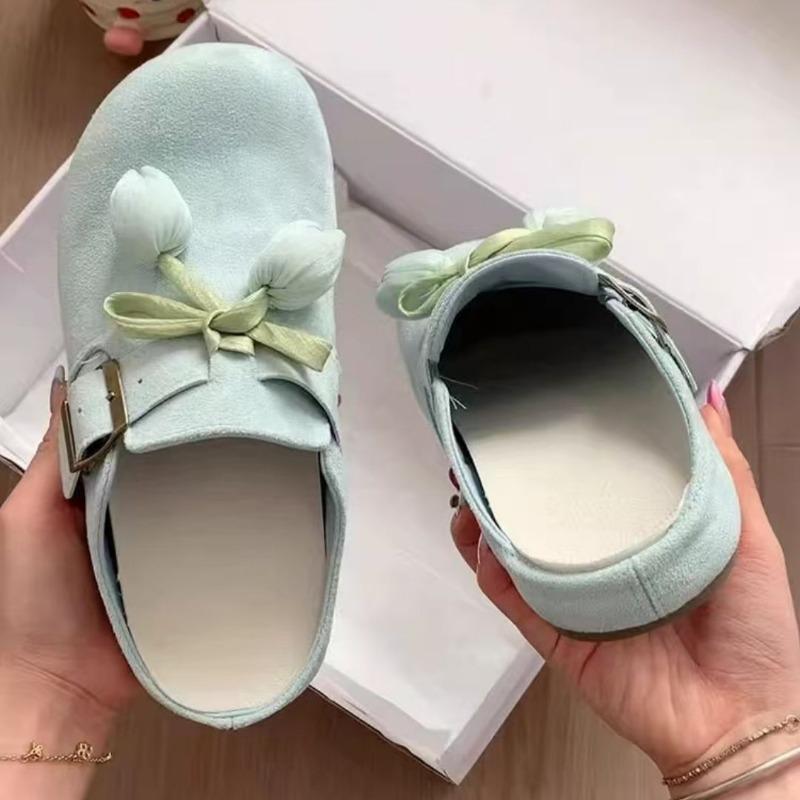Women's new summer outer wear one pedal lazy half slippers versatile soft bottom bag head half slippers