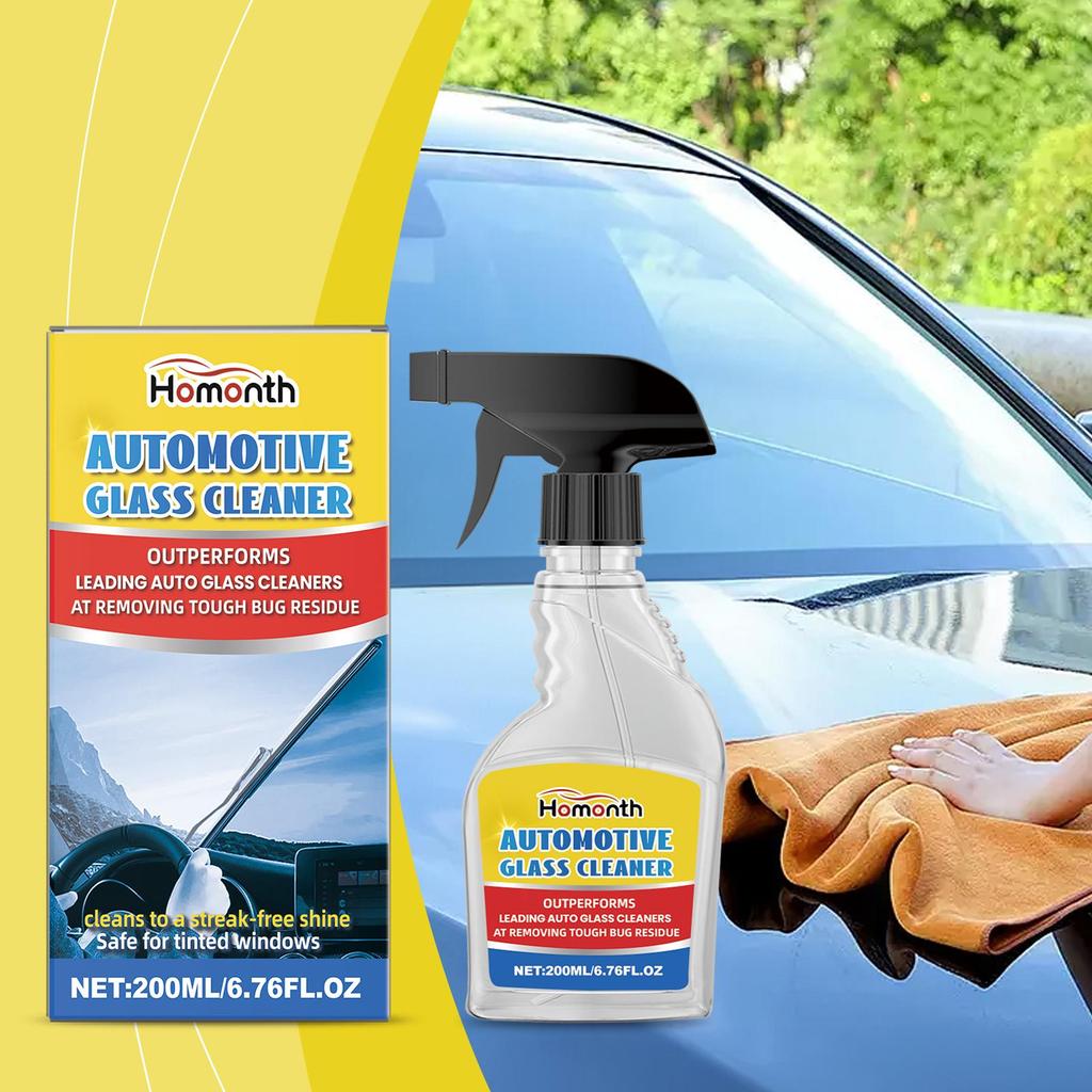 Homonth Auto Glass Cleaner Auto Glass Stain Remover Waterproof Cleaning Car Window Rainproof Clear Vision