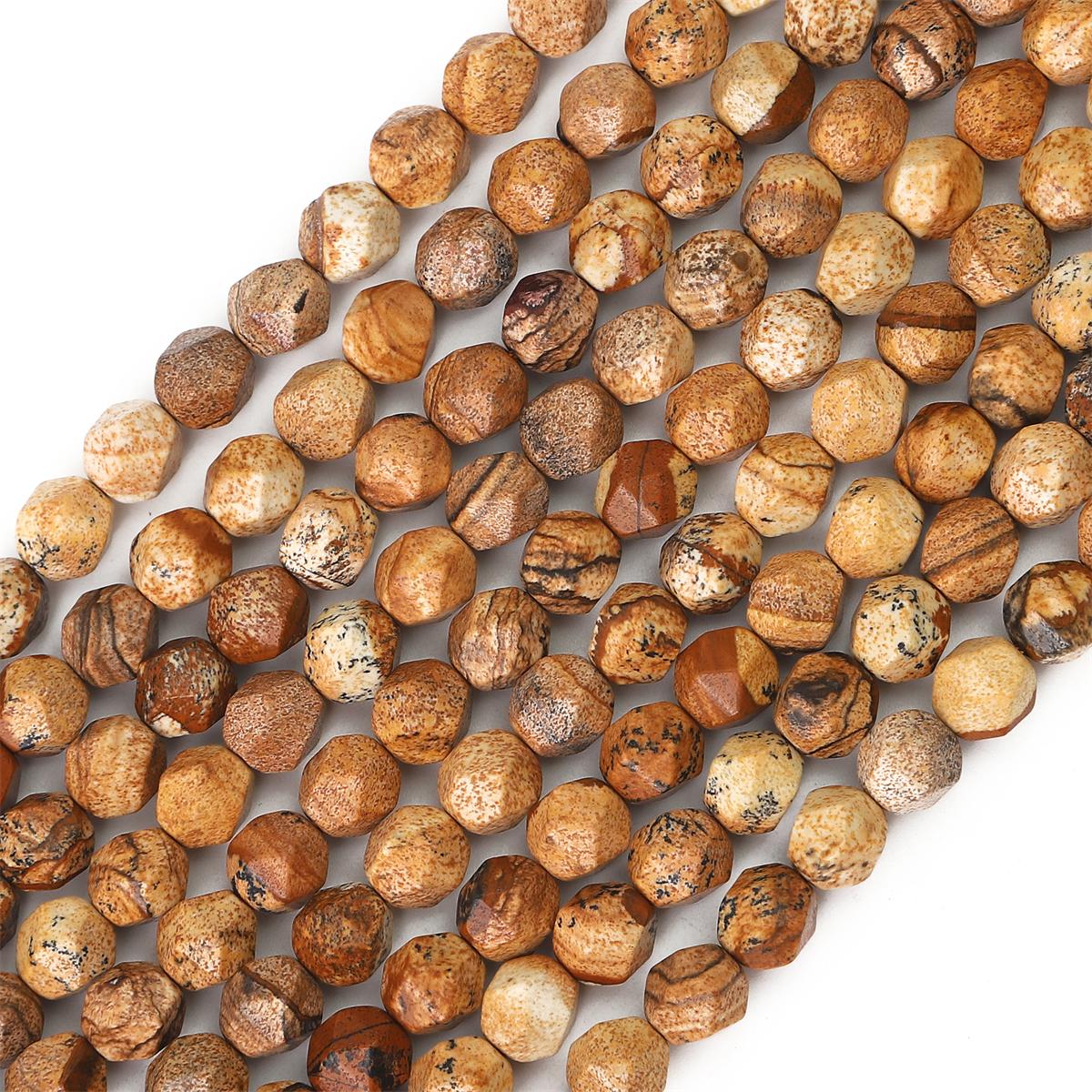 

Граненые бусины из натурального камня, свободные бусины для изготовления ювелирных изделий, браслет, ожерелье, серьги своими руками Brown Jasper 10mm 36pcs