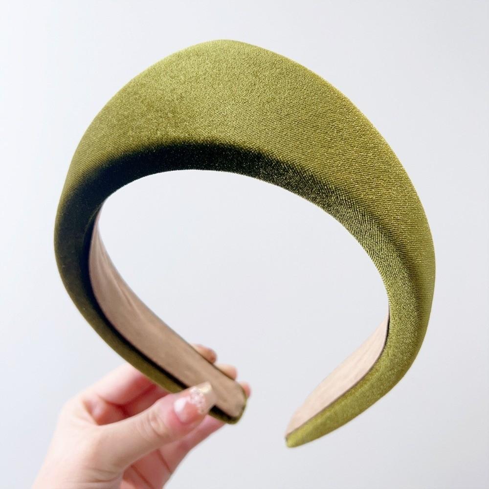 Individual Wide Edge Hair Hoop Elegant Retro Hair Accessories Velvet Triangle Headband  Banquet