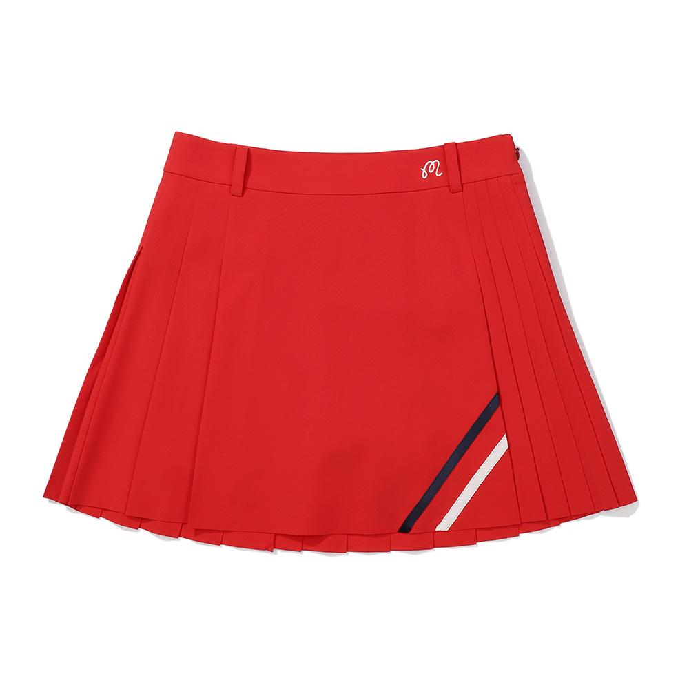 MALBON GOLF Band Pleated Skirt Red (Woman)