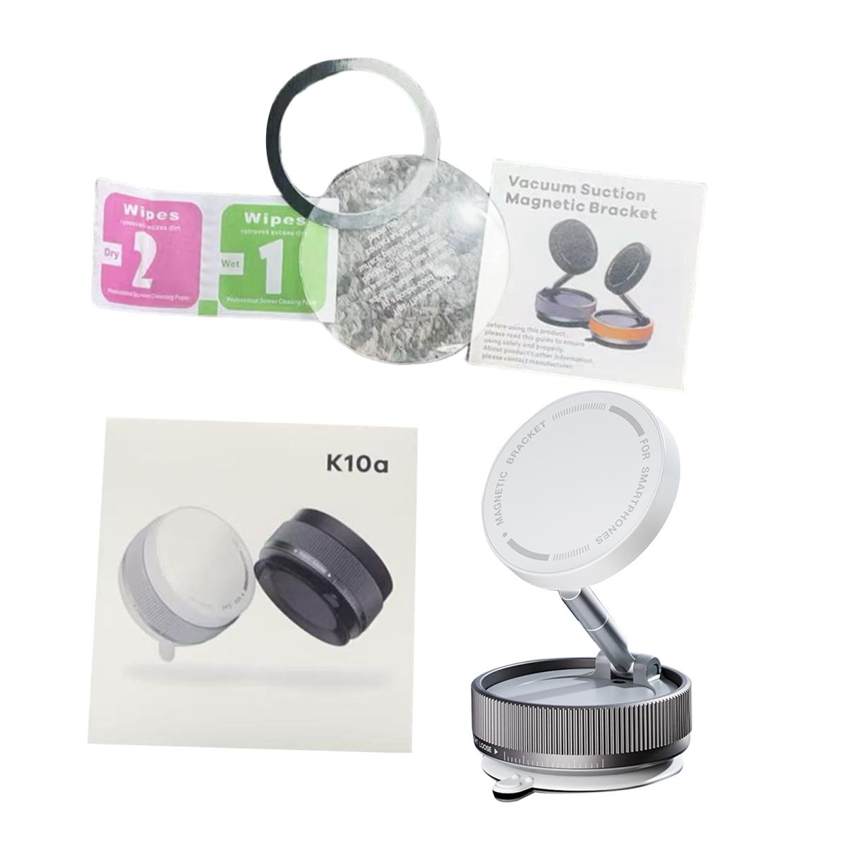 

Магнитная подставка для телефона Yousheng для MagSafe N52, магнитное крепление для телефона с кольцом, складной универсальный автомобильный держатель для телефона для iPhone белый