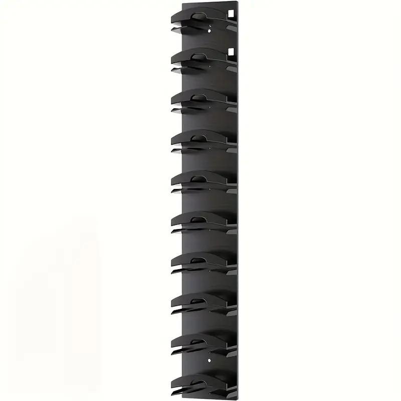 

1pc Baseball Cap Storage Rack 18 Caps Wall-Mounted Hat Holder Multi-Layer Hat Display Shelves Suitable for Closet Doors Bedrooms чорний