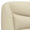 Bed Frame Without Mattress  Hvar  Cream 100x200 Cm Fabric