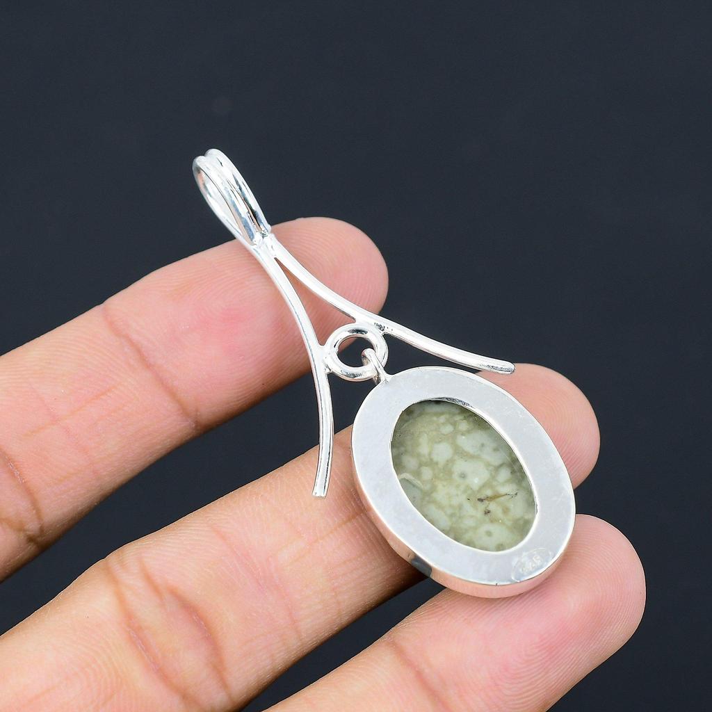 Freundschaftstagsangebot Sterlingsilber Natürlicher Polychromer Jaspis Mutter Neu Anhänger