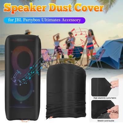 For JBL Partybox Ultimate Dust Cover Protective Case Nylon Fabric Protective Dust Cover with Side Storage Pocket Dust Cover Case