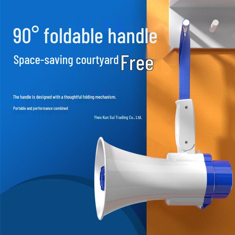 Handheld Megaphone Yelling Street Vendor - Super Loud High-Volume Loudhailer with Recording