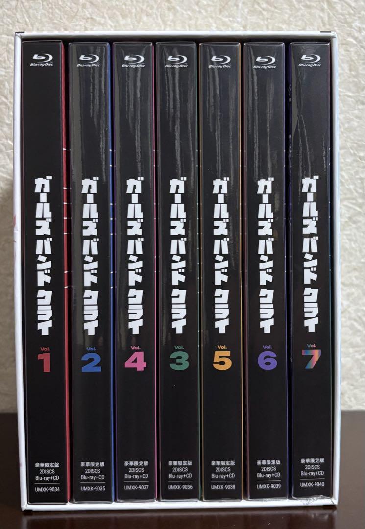 

[USED] Girls Band Cry Blu-ray Deluxe Limited Edition All 7 Volumes Storage Box and Bonus Included