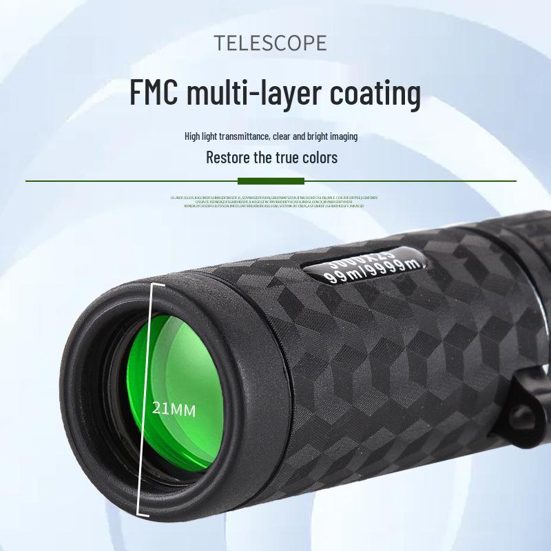 Portable HD Monocular Telescope with Low-light Night Vision for Mobile Photography