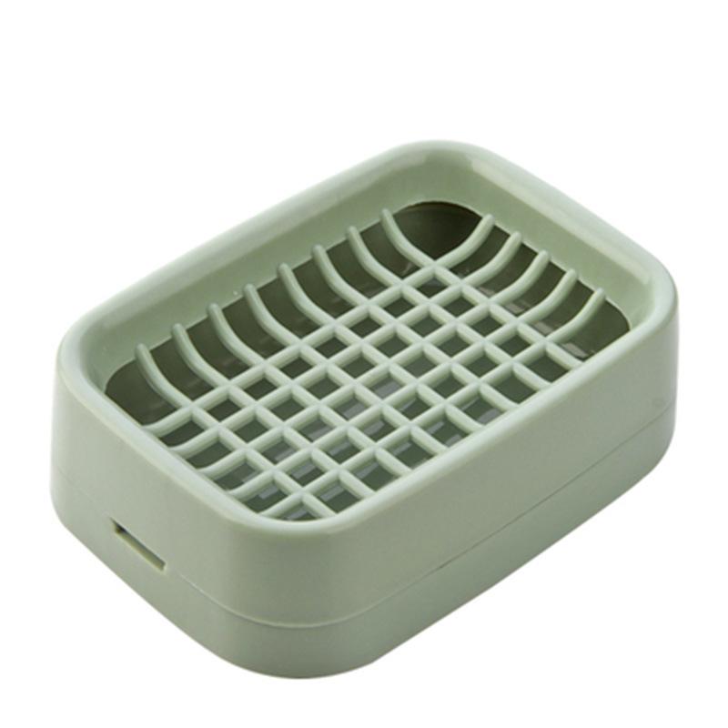 Nordic - Style Double - Layer Draining Soap Dish, Food - Grade PP Bathroom Soap Holder (Multi - Color) Bathroom Accessories