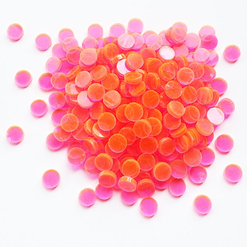 200g Bunte Runde Acryl-Mosaiksteine für DIY-Kunstprojekte
