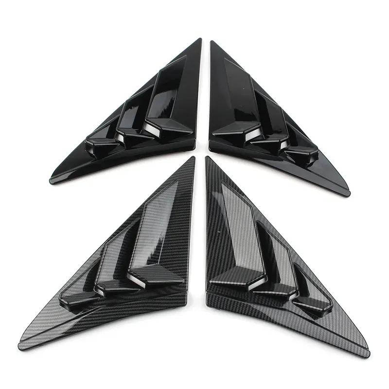 For Honda Civic 10th 2016- Hatchback ABS Plastic Rear Window Quarter Louver Cover Side Vent Trim Car Adhesive Accessories