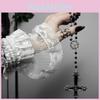 Stylish Cross And Star Pendant Necklace With Electroplated Alloy For Casual Fashion