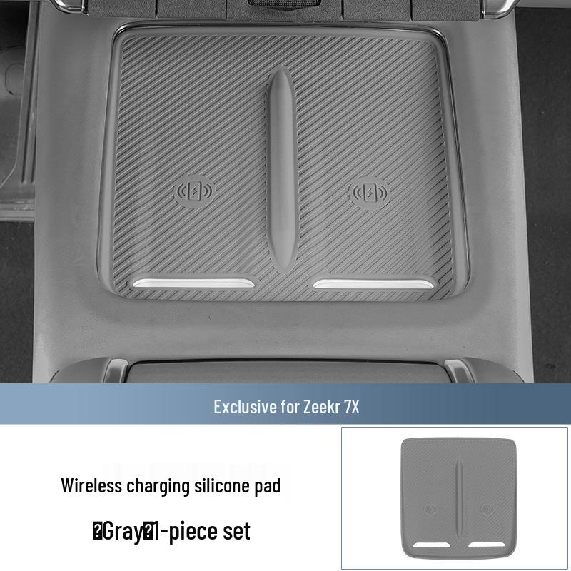 Silicone Anti-slip Mat for Zeekr 7X Wireless Charging Panel & Storage Tray