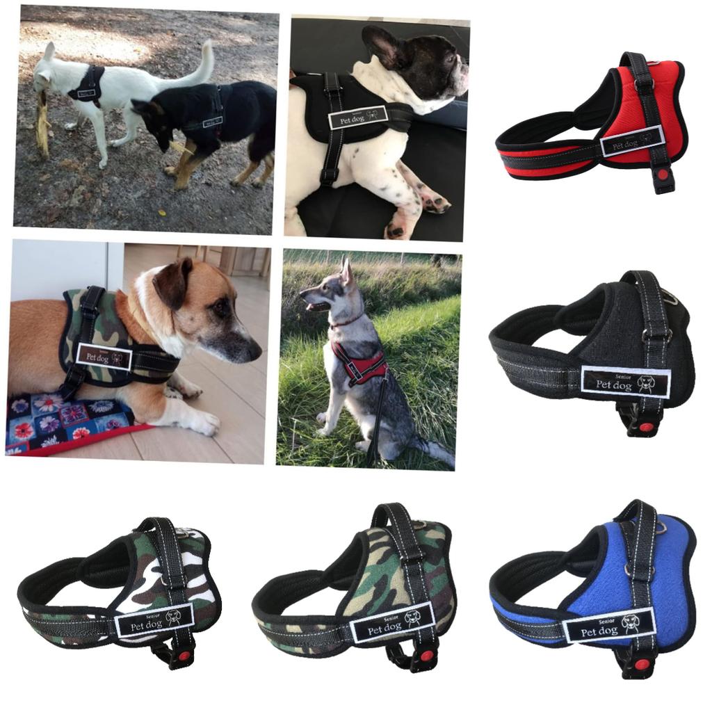 Dog Cloth Vest Chest Straps Pets Supplies Outdoor Breathable Medium Large Gifts
