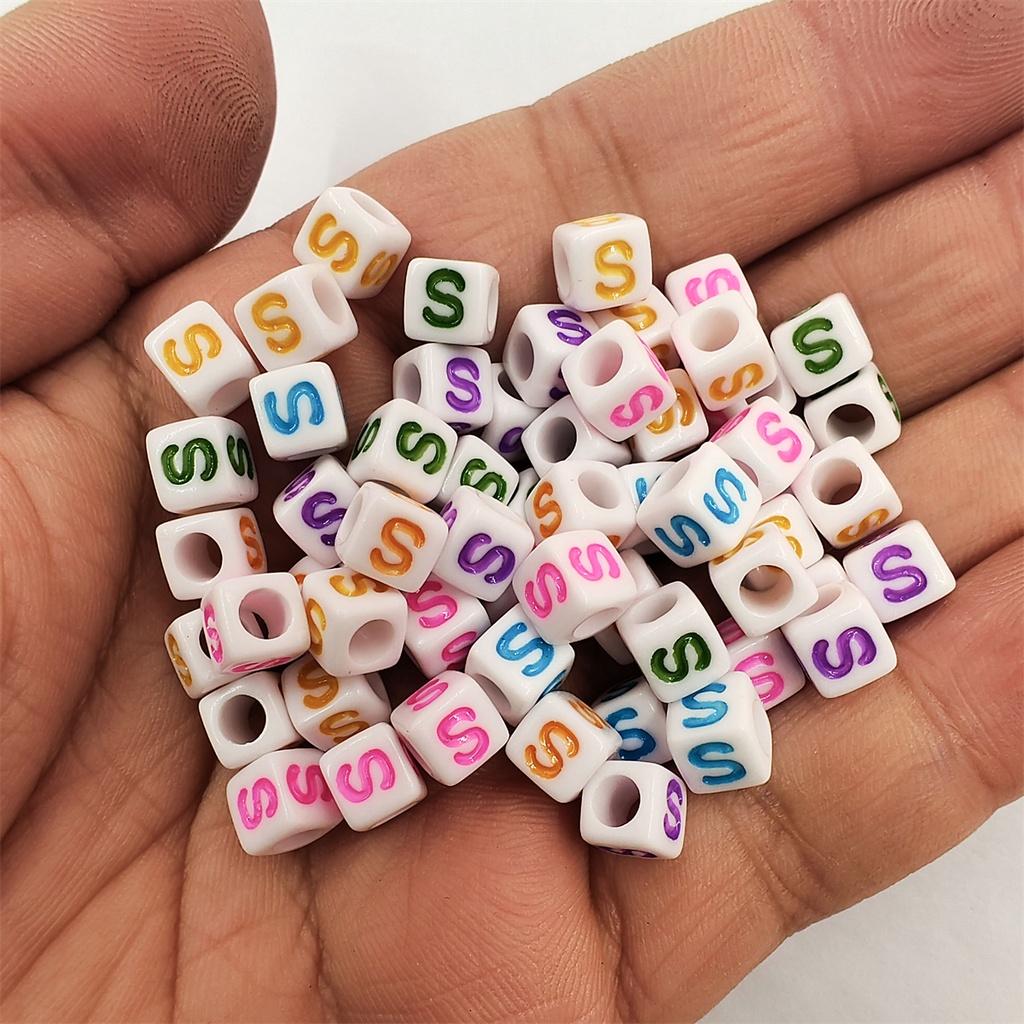 100 ks/šarže akrylové korálky dopisní korálky hledání šperků pro DIY náhrdelník náramek 6mm velkoobchod s módou vysoce kvalitní nové