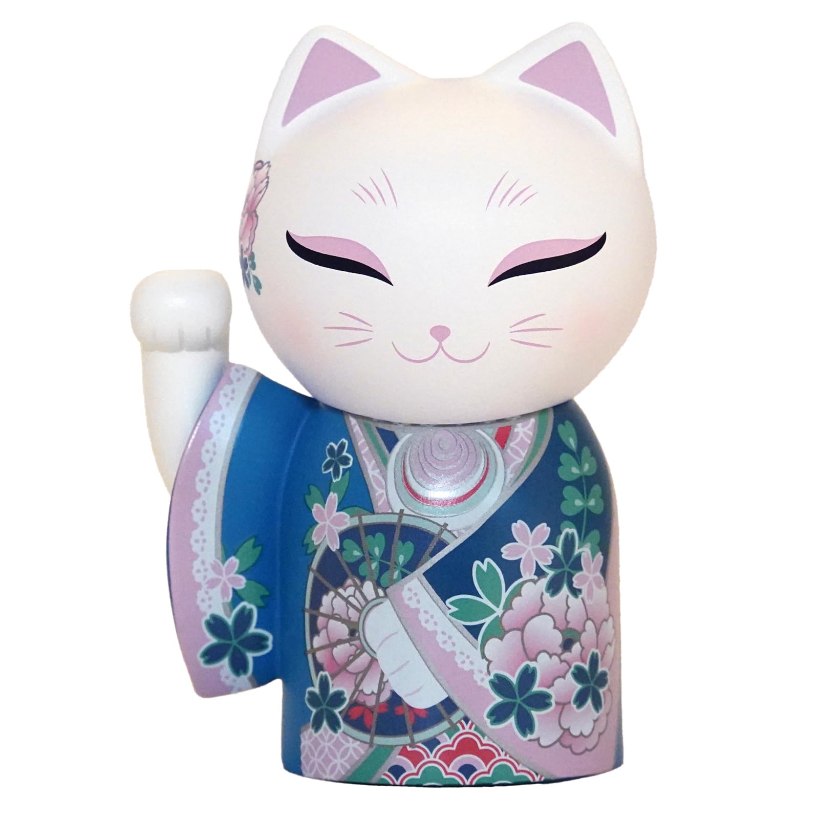 Kimmidoll Lucky Cat YUKI Doll, 9cm Tall, MNFL005