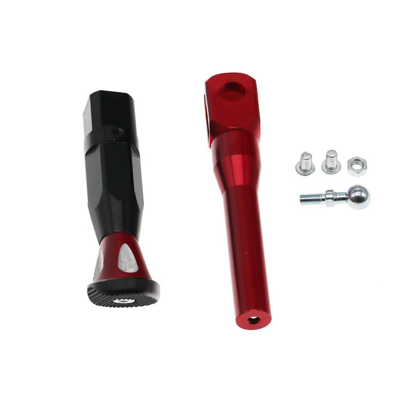 LMoDri Motorcycle Adjustable Height 21-25CM Kickstands Motor Scooter Modified Foot Bracket CNC Aluminum Alloy Side