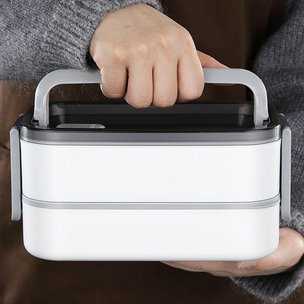 Double -Layer Lunch Box 304 Stainless Steel Insulation Lunch Box School Children