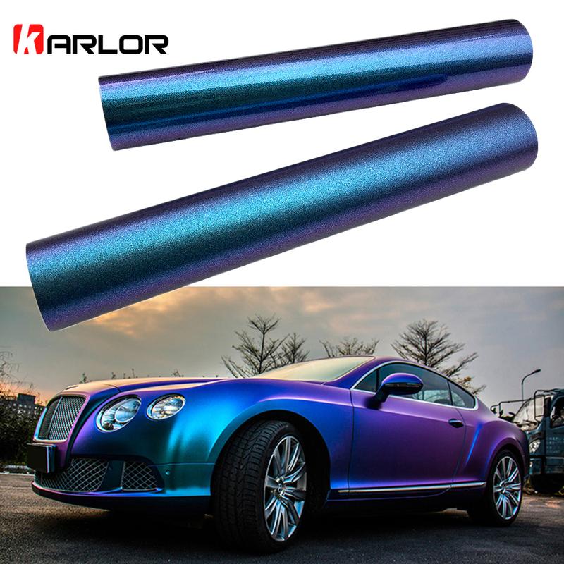 30*100 cm Auto Blau zu Lila Perle Chamäleon Vinyl Wrap Film Chamäleon Auto Aufkleber Automobile Motorrad Auto Styling decaration