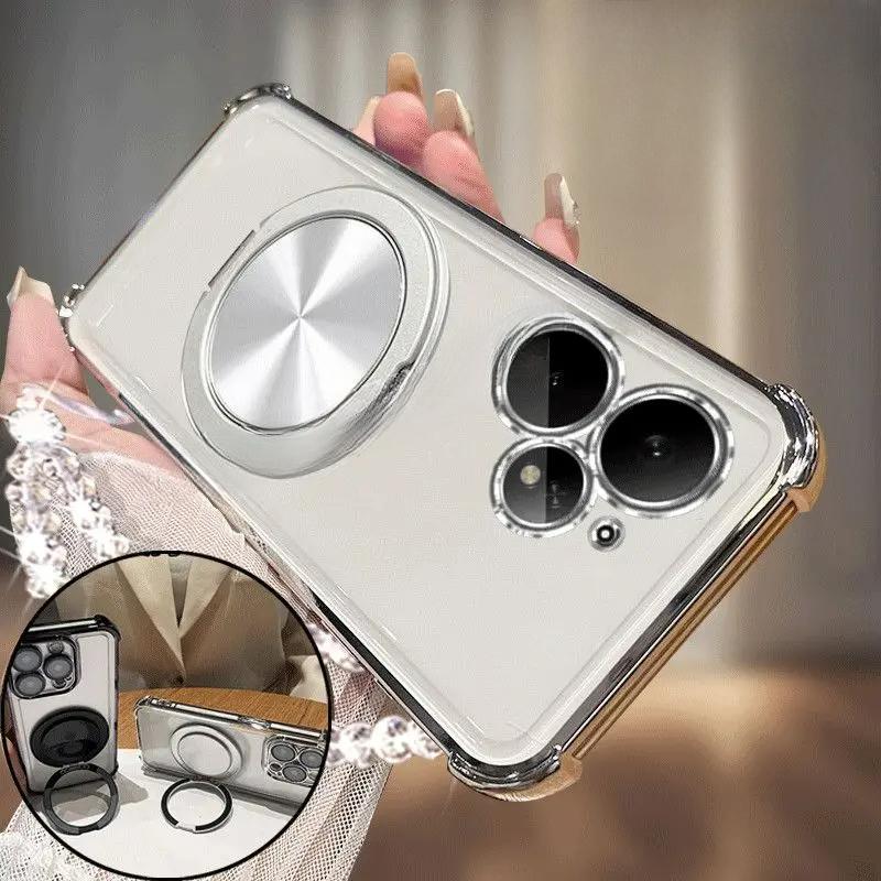 For Realme Neo7 Turbo NEO7SE Case Transparent Electroplating Bracket TPU Skin-friendly Cover Realme Neo7 turbo SE Funda
