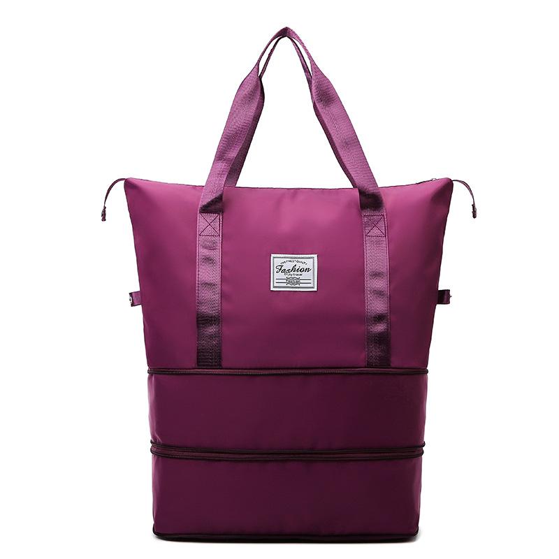 Expandable Travel Luggage: Multi-Function Bag with Wet/Dry Separation for Fitness, Sports, Maternity, and More