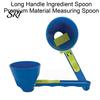 Powdered Milk Measuring Spoon 2Pcs Mess-Free Funnel Scoop Sliding for Protein Powder Coffee Spill-free Ingredient & No-Spill Long Handle Supplement