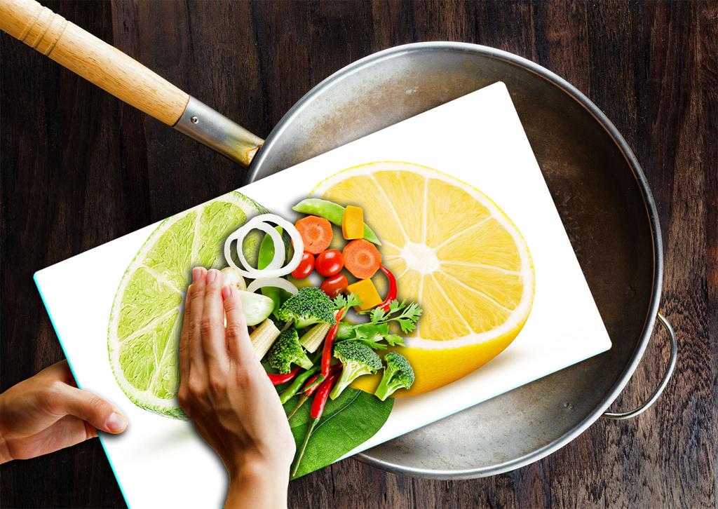 Glass Board Cutting Board 52X30 Fruit