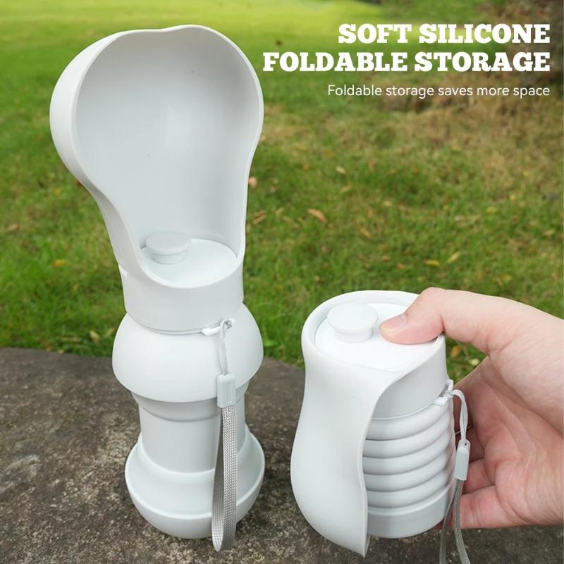 Food Grade Folding Pet Water Bottle Leak Proof Compact Dogs Drinking Dispenser Large Capacity Detachable Portable Dog Water Cup