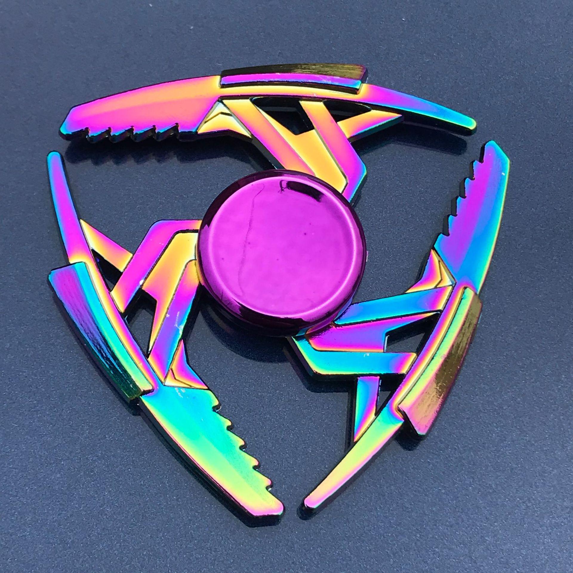 

Творчість Hand Spinner Fidget Spinner Металевий Rainbow Spiner Анти-тривожні іграшки для спінерів Фокус знімає стрес Finger Spinner