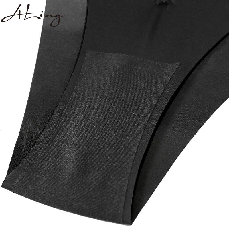 Bezešvé kalhotky pro ženy Ledové hedvábné spodní prádlo s nízkým pasem Fitness Sportovní spodní prádlo Sexy dámské tanga G-string spodní prádlo