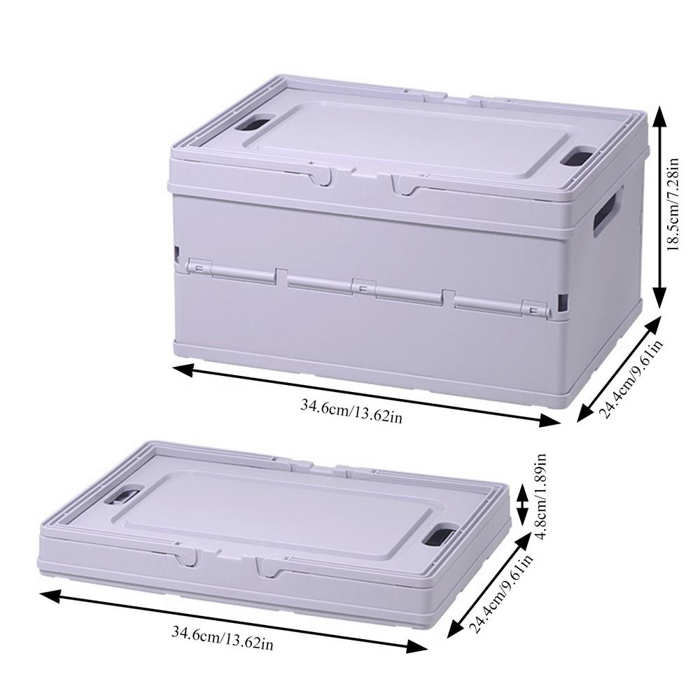 

Stackable Storage Bins Foldable Stackable Storage Container Bins Portable Cube Storage Boxes With Lid Organizer Bins For Home фиолетовый