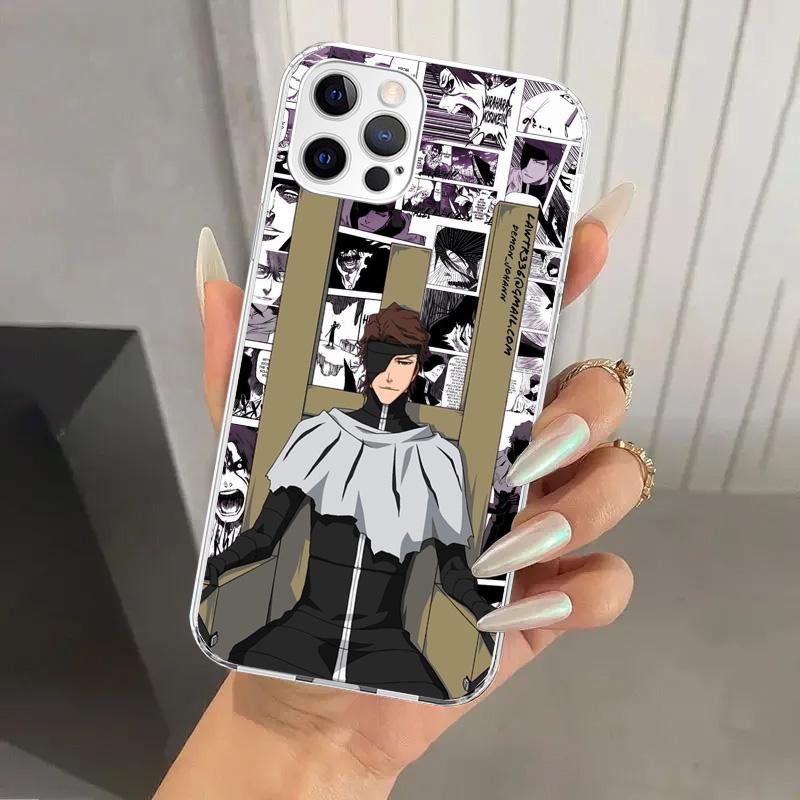 Bleach Aizen Sousuke Phone Case for Iphone 17 Air 16 15 Plus 14 13 Mini 12 11 Pro Max 16E 7 8 SE 2020 Soft Funda Print Shell 16