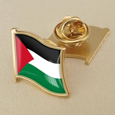 6 stücke Palästina Pin Palästina Nationalen Flagge Brosche Land Souvenir Anzug Persönlichkeit Metall Emaille Abzeichen Schmuck Geschenk